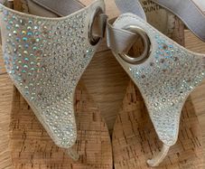 White Mountain Cork Wedge Sandals