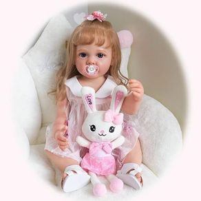 22 Inch Reborn doll with soft toy full body silicone