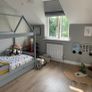Grey wooden house bed Image 2