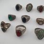 Bohemian Antique Jewellery Bundle 15 Mixed Brass Statement Rings Image 9