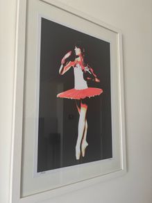 Solus "Ballerina Boxer" Signed Limited Edition Lithograph, Custom Framed