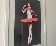 Solus "Ballerina Boxer" Signed Limited Edition Lithograph, Custom Framed
