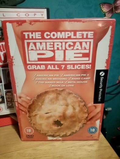 DVD boxset of the America pie series. 8 movies brand new sealed