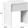 Dressing Table with LED  Bulbs & padded Stool Image 7