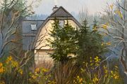 Original Oil on Board 13x18cm - A House in Glenasmole