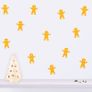 Gingerbread Man Window Decal, Gingerbread Man Wall Pattern, Gingerbread Man Stickers, Door Decals, Merry Christmas Decal, Holiday Decals Image 2
