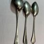 3 solid silver tea spoons Image 4