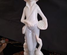 Small Vintage Goose Girl Figurine
