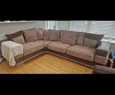 corner sofa and armchair