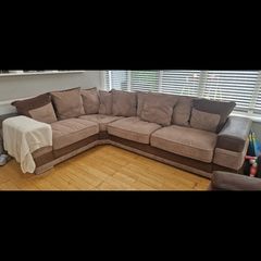 corner sofa and armchair