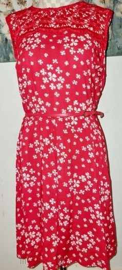 Oasis Red Skater Dress S16/42