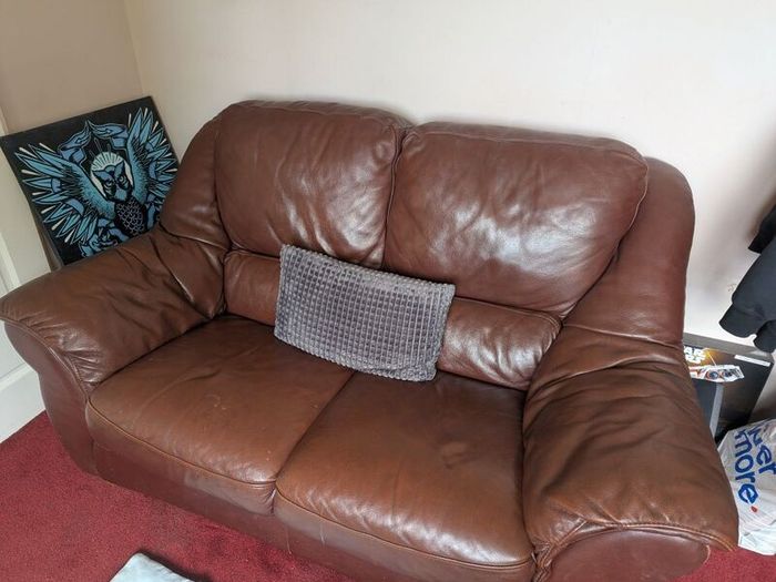 2 seater leather couch for sale