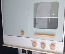 Wooden play kitchen