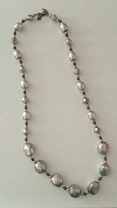 Silver-Beaded Necklace