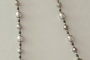 Silver-Beaded Necklace