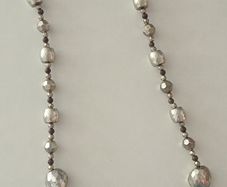 Silver-Beaded Necklace