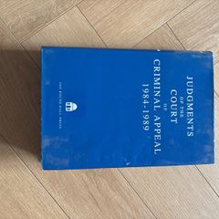 Judgments of the Court of Criminal Appeal, 1984 to 1989, Round Hall Press, hardcover with slip