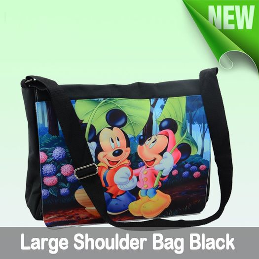 Personalised Medium Shoulder Bag, Black / back to school stationery