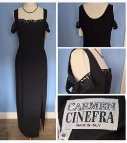 Carmen Cinefra dress, made in Italy, sz 14 to 16, D18 post 8e, professionally cleaned