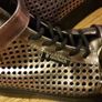 Ladies metallic platform boots size uk36 Image 2
