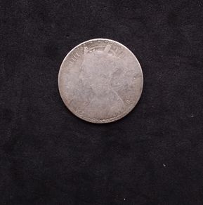 Antique Queen Victoria Silver Gothic Florin Coin (.925 Sterling Silver)