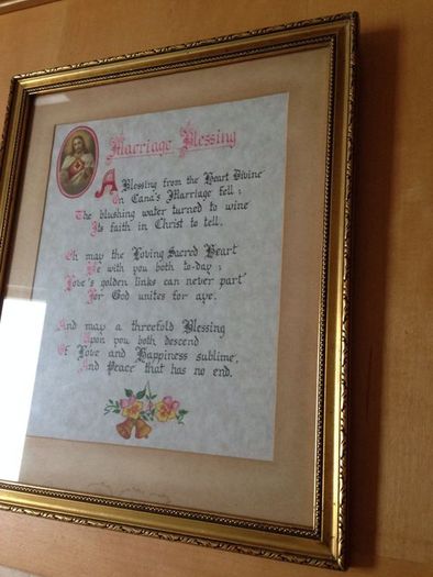 Framed Marriage Blessing