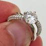 Brand New 9ct White Gold Dress Ring Image 4