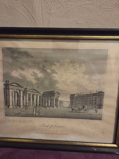 1817 Engraving of Bank of Ireland by James Malton