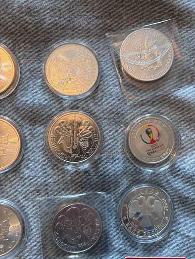 Silver Coins and Bars 1oz , 20g , 10g
