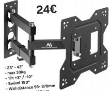 TV Wall Mount Bracket Tilt Swivel Full Motion 23-43"