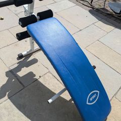 Adjustable and foldable exercise/abdominal bench