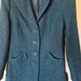 Per una acrylic coat size 16 ptp 22" green button up in excellent condition Image 5