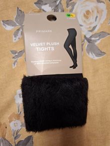 Primark Velvet Plush Tights M/L BNWT