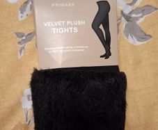 Primark Velvet Plush Tights M/L BNWT