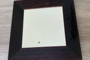 Square Wooden Framed Mirror