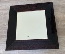 Square Wooden Framed Mirror