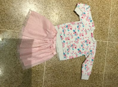 Matching net skirt and jumper Age 5-6 (small size)