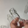 280 - Set of 4 Vintage Small Size Vodka Whiskey Gin Clear Glass Decorative Collectible Display Bottle Image 9
