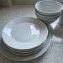 White plates, bowls and cups Image 5