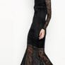 Vila black maxi fishtail dress Image 2