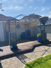 Ikea Gazebo complete with cream cover for top and sides