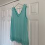 Dunnes Stores Blue Lace Vest Top Image 2