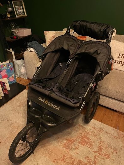 Out and about double buggy