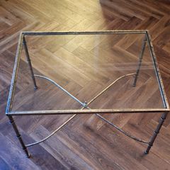 Mindy Browne Glass Top Table, never used