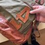 Military style leather Laptop/travel bag Image 7