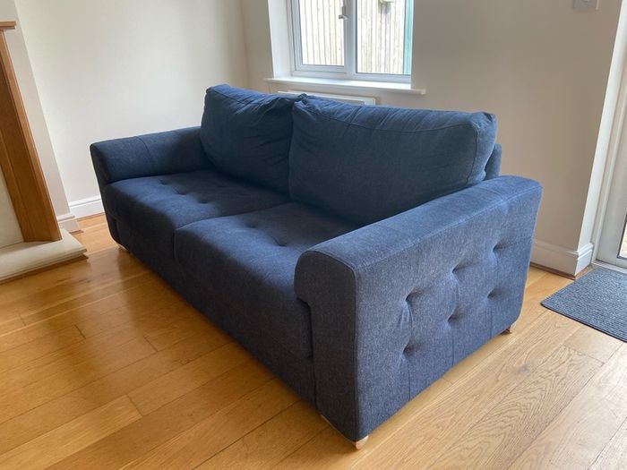Jackson Navy 3 Seater Sofa (two available)