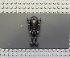 lego Star Wars sw1321 Super Battle Droid minifigure- Pearl Dark Gray, Narrow Head, Chest Light Indent