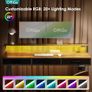 120 x 54cm Electric Standing Desk - Height Adjustable - 3 Drawers & Charging Station - Rustic Brown Image 5