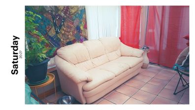 Leather sofa