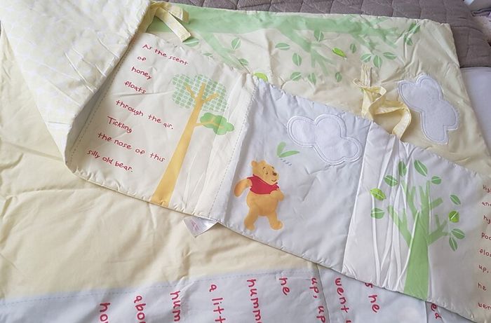Disney baby blanket and bumper set